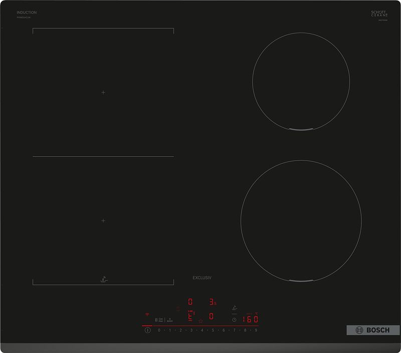 Foto van Bosch pvs631hc1m exclusiv inductie inbouwkookplaat zwart
