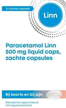 Foto van Linn paracetamol 500mg liquid caps