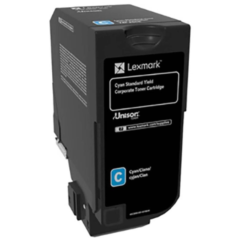 Foto van Lexmark toner 74c2sce 74c2sce origineel cyaan 7000 bladzijden