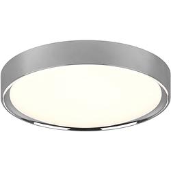 Foto van Led plafondlamp - badkamerlamp - trion clirno - 18w - warm wit 3000k - spatwaterdicht ip44 - opbouw rond - mat chroom -