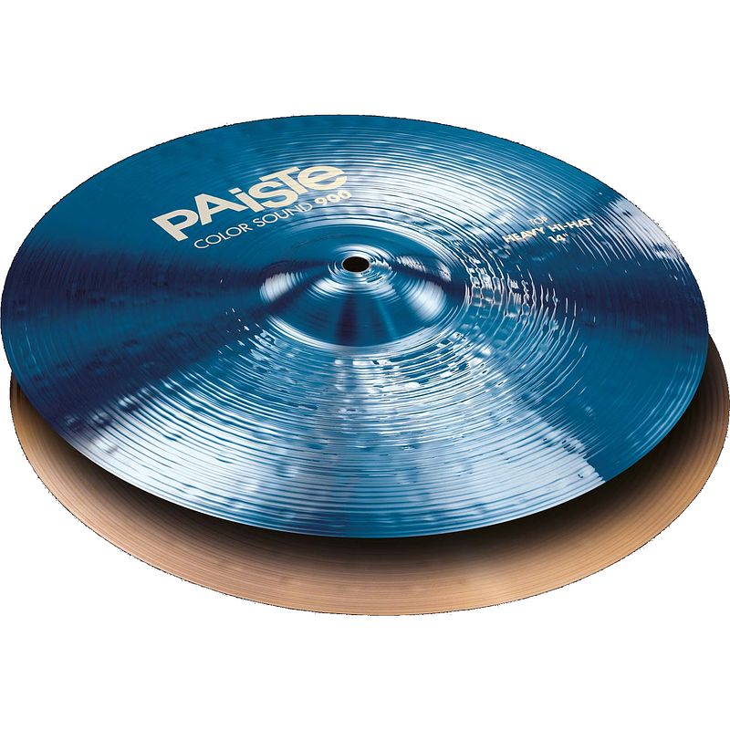 Foto van Paiste color sound 900 blue heavy hihat 15 inch