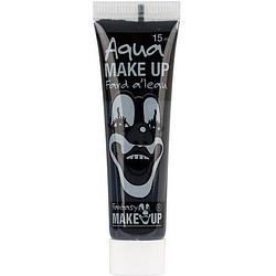 Foto van Halloween - zwarte schmink horror make-up op waterbasis 15 ml - schmink