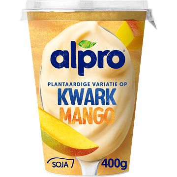 Foto van Drinkyoghurt, protein en kwark | alpro plantaardige variatie op kwark mango 400g aanbieding bij jumbo