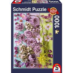 Foto van 999 games legpuzzel violette bloesems 37,3 x 27,2 cm 1000 stukjes