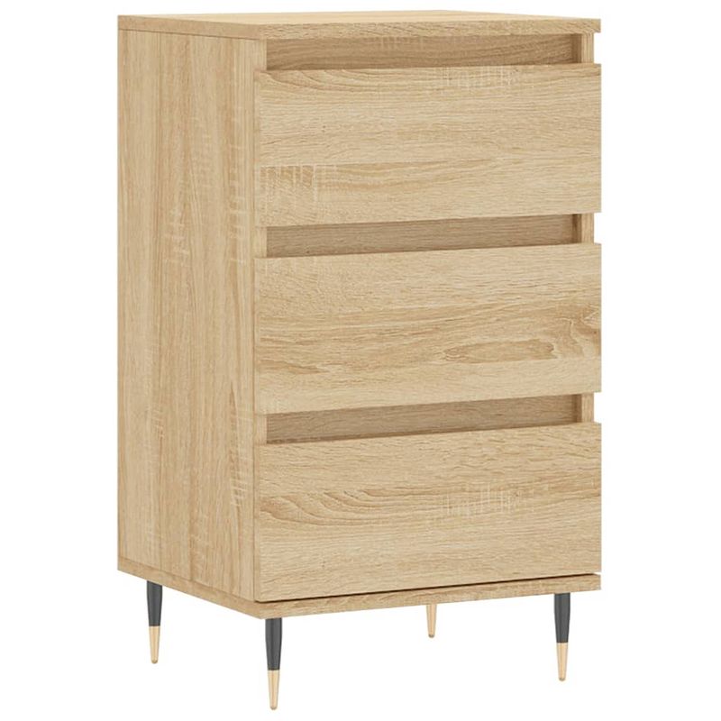 Foto van Vidaxl dressoir 40x35x70 cm bewerkt hout sonoma eikenkleurig