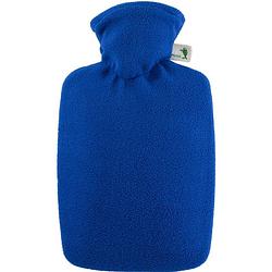Foto van Fleece kruik blauw 1,8 liter met hoes - warmwaterkruik