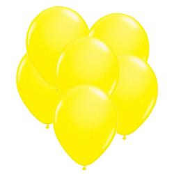 Foto van 24x stuks neon fel gele latex ballonnen 25 cm - feestversiering/feestartikelen