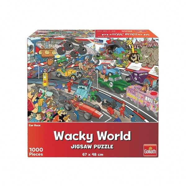 Foto van Puzzel wacky world car race (1000)