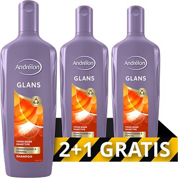 Foto van Andrelon shampoo glans 3 x 300ml bij jumbo