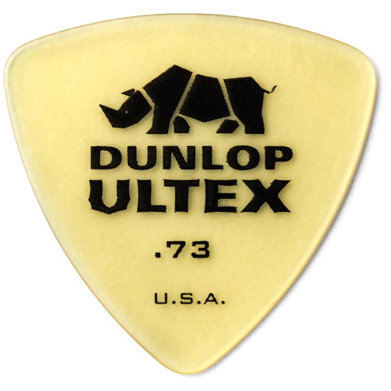 Foto van Dunlop 426p073 ultex triangle pick 0.73 mm plectrumset (6 stuks)