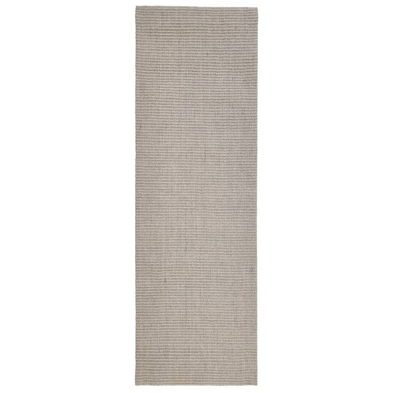 Foto van The living store sisal vloerkleed - 80 x 250 cm - zand - 100% sisal