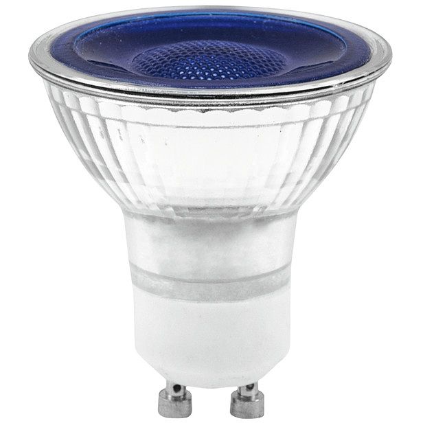 Foto van Omnilux gu-10 230v led smd 7w par-16 lamp blauw