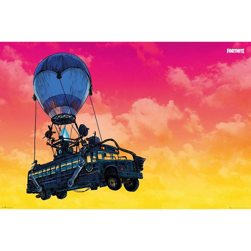 Foto van Gbeye fortnite battle bus poster 91,5x61cm