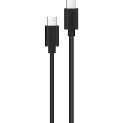 Foto van Philips usb kabel 3.0 - model dlc3106c/00 - usb-c - usb-c - lengte: 2 meter - pvc - zwart