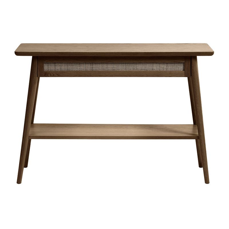 Foto van Giga living - sidetable barrali smoked eiken 110cm