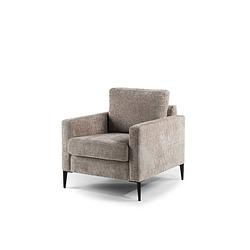 Foto van Fauteuil flora champagne stof