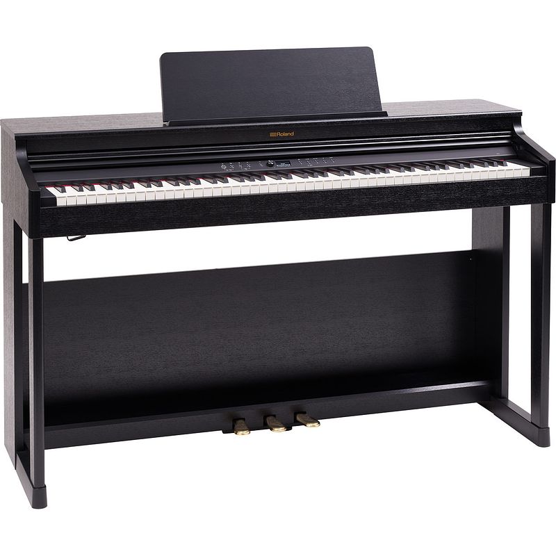 Foto van Roland rp701-cb contemporary black digitale piano