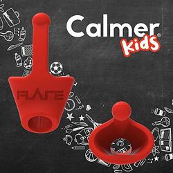 Foto van Flare audio calmer kids rood een klein oordopje dat stress vermindert