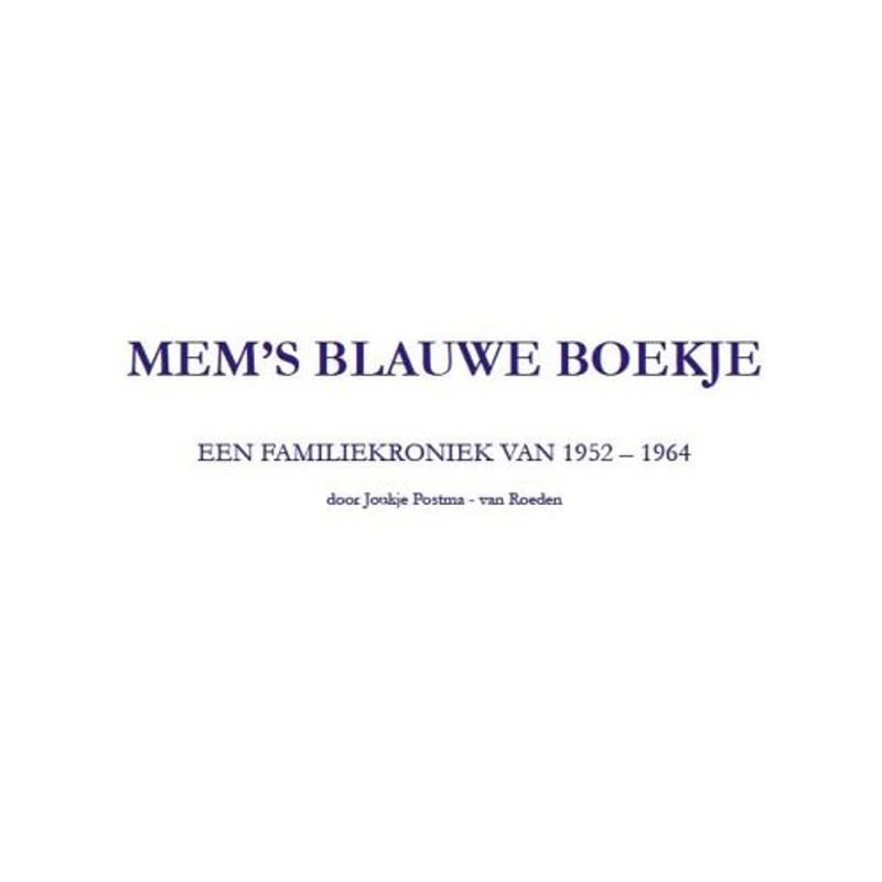 Foto van Mems blauwe boekje