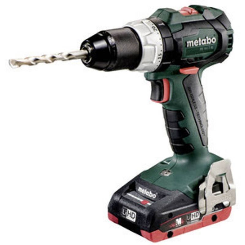 Foto van Metabo bs 18 lt bl 18v lihd accu boor-/schroefmachine set (2x 4,0ah accu) in koffer - koolborstelloos