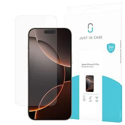 Foto van Just in case tempered glass voor apple iphone 16 pro smartphone screenprotector