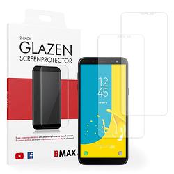 Foto van 2-pack bmax samsung galaxy j6 screenprotector - glass - 2.5d