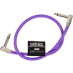 Foto van Ernie ball 6449 flex patch purple patchkabel 45 cm