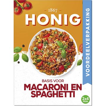 Foto van Honig mix voor macaroni en spaghetti dubbelpak 2 x 41g bij jumbo