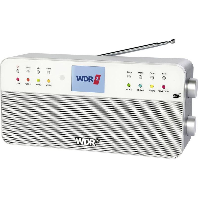 Foto van Dual wdr keukenradio dab+, vhf (fm) bluetooth, aux wit