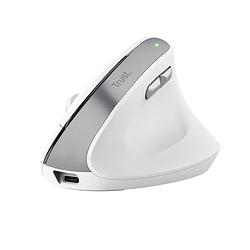 Foto van Trust bayo ii ergonomic wireless mouse muis wit