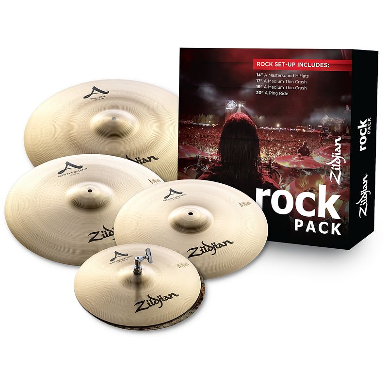 Foto van Zildjian a rock pack bekkenset 14-17-19-20