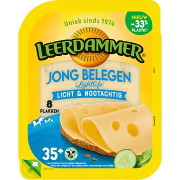 Foto van Leerdammer lightlife kaas 8 plakken 160g bij jumbo