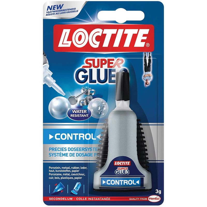 Foto van Loctite secondelijm super glue control 12 stuks