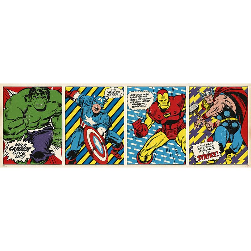 Foto van Grupo erik marvel comics triptico poster 158x53cm