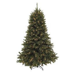 Foto van Triumph tree - forest frosted pine kunstkerstboom donkergroen led d130 h185 cm