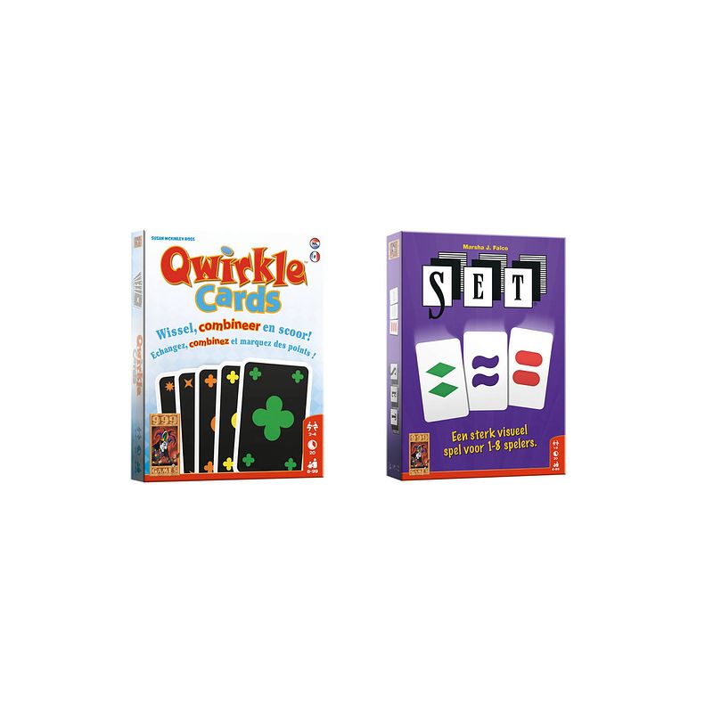 Foto van Spellenbundel - kaartspel - 2 stuks - qwirkle & set!