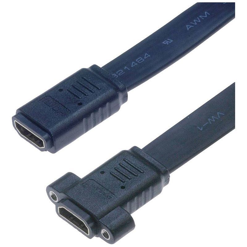 Foto van Lyndahl hdmi adapterkabel hdmi-a bus 0.2 m zwart lkpk025 hdmi-kabel