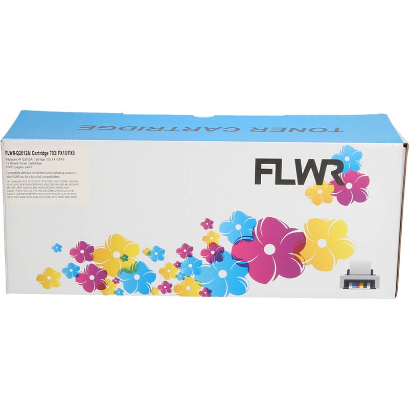 Foto van Flwr hp 12a zwart toner