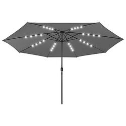 Foto van The living store tuinparasol led 400x267 cm - antraciet polyester/metaal