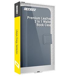 Foto van Accezz premium leather 2 in 1 wallet bookcase samsung galaxy a54 (5g) telefoonhoesje blauw