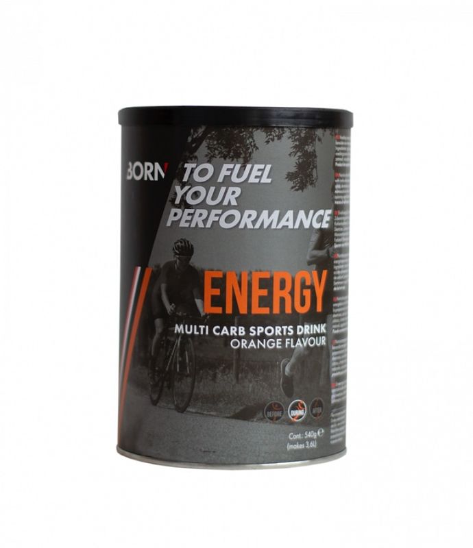 Foto van Born multi carb sports drink - orange