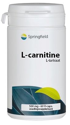Foto van Springfield l-carnitine 500mg capsules 60st