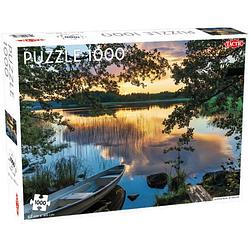 Foto van Tactic legpuzzel zomerse nacht in finland 67 x 48 cm 1000 stukjes