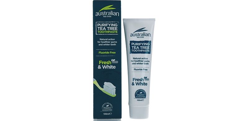 Foto van Australian tea tree fresh & white tandpasta