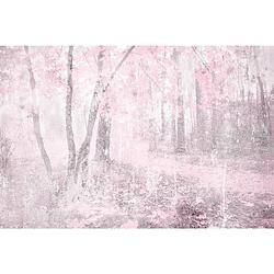 Foto van Dimex pink forest abstract fotobehang 375x250cm 5-banen