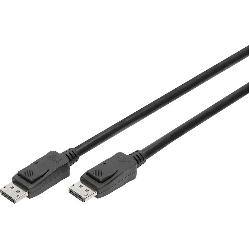 Foto van Digitus displayport aansluitkabel displayport stekker, displayport stekker 3.00 m zwart ak-340106-030-s vergulde steekcontacten, afgeschermd (dubbel),