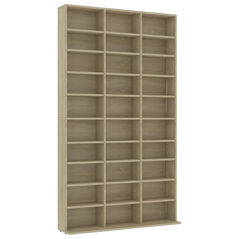 Foto van Vidaxl cd-kast 102x23x177,5 cm spaanplaat sonoma eikenkleurig