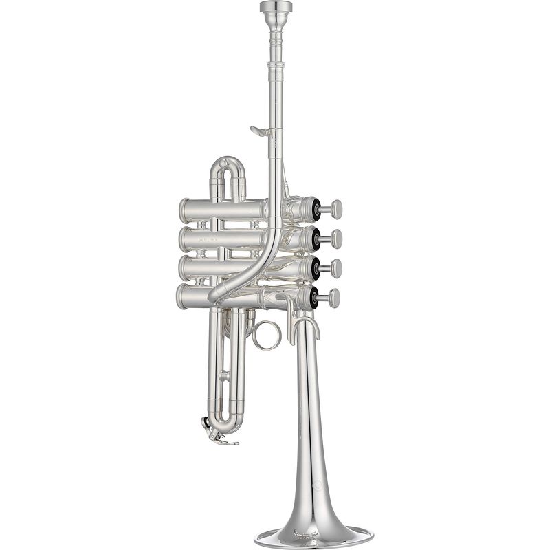 Foto van Xo 1700-ss (verzilverd, vergulde versiering) bb/a piccolotrompet met koffer