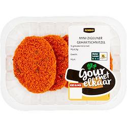 Foto van 4+2 gratis | jumbo mini zigeuner gehaktschnitzel 200g aanbieding bij jumbo