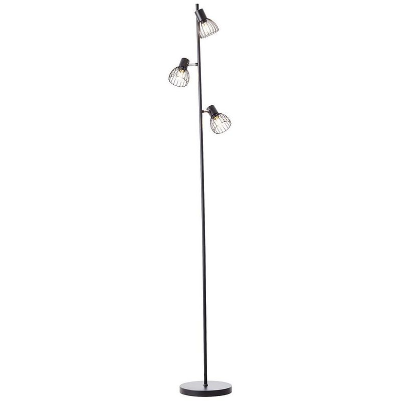 Foto van Brilliant blacky 93085/06 staande lamp e14 zwart (mat)